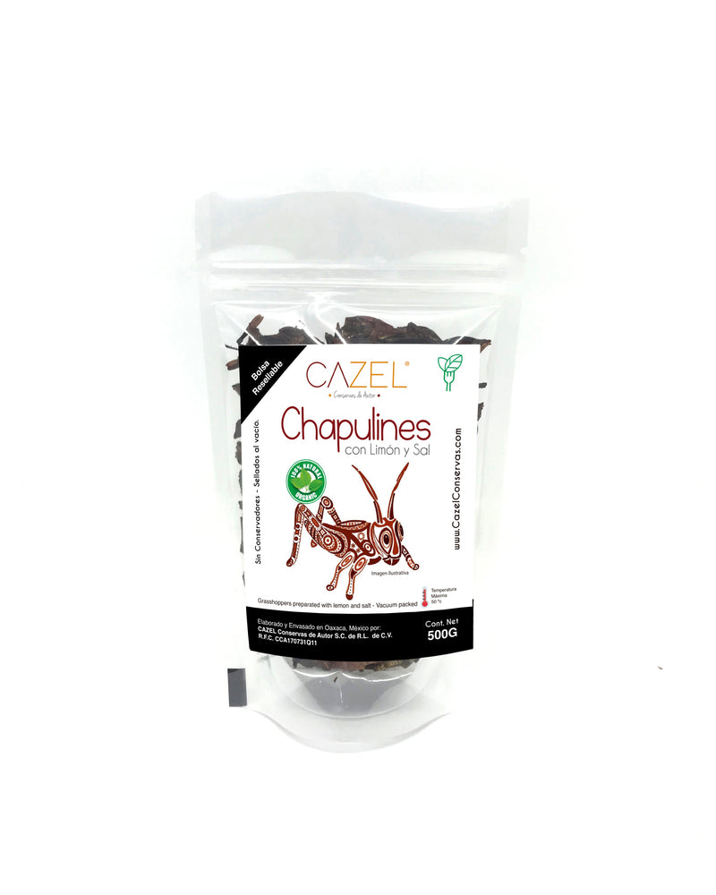 Chapulines Oaxaqueños Ajillo 500GR
