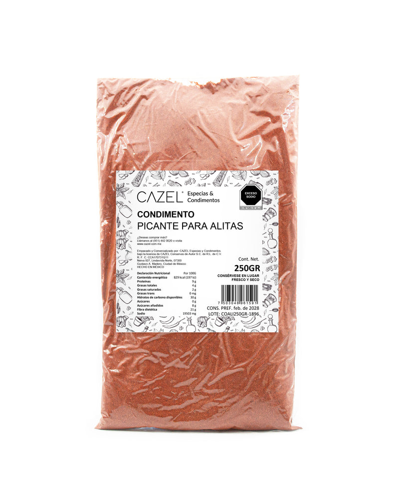 Condimento Picante para Alitas de Pollo 250GR