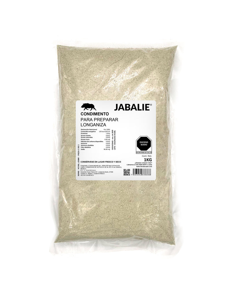 JABALIE® Condimento Para Preparar Longaniza 1 kg