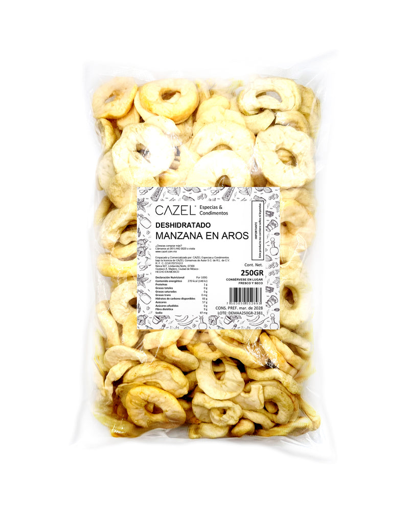 Manzana Deshidratada en Aros 250GR
