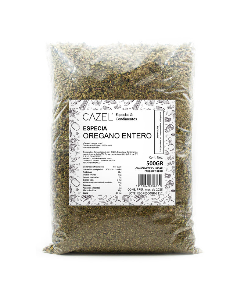 Orégano Entero 500GR
