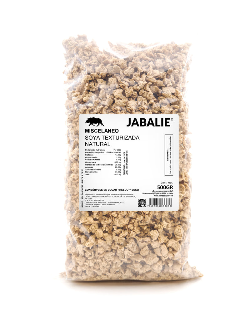 JABALIE® Soya Texturizada Natural 500 gr
