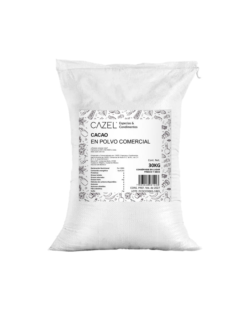 Cacao en Polvo Comercial 30kg (Bundle)
