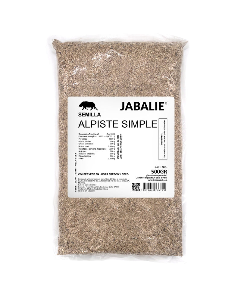 JABALIE® Semilla Alpiste Simple 500 gr