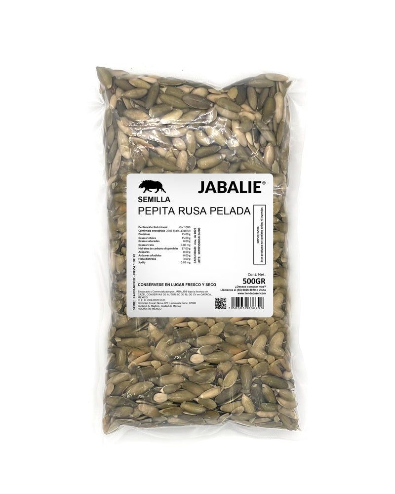 JABALIE® Semilla Pepita Rusa Pelada 500 gr