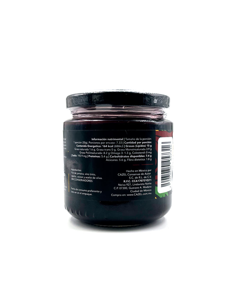 Vinagreta Flor de Jamaica & Vino Tinto 220g